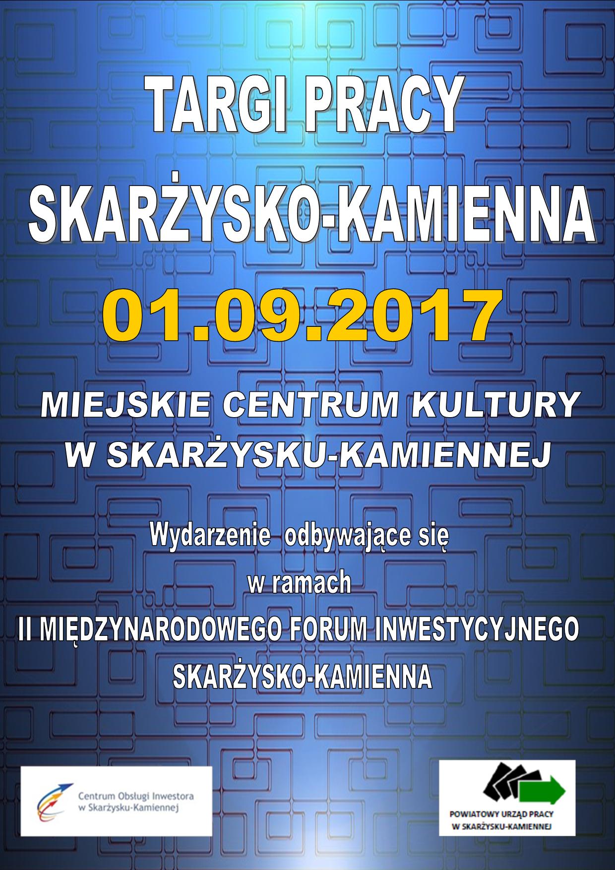 plakat zapowiadający Targi Pracy