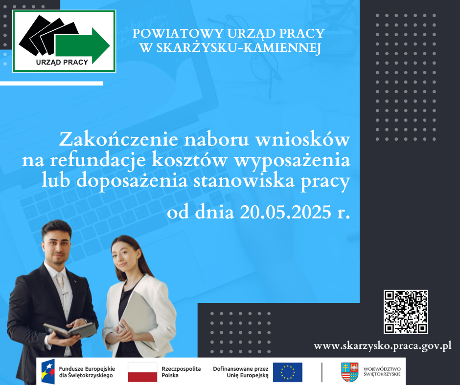 Zdjęcie artykułu Wstrzymanie przyjmowania wniosków o refundacje kosztów doposażenia lub wyposażenia stanowiska pracy z FP i EFS +