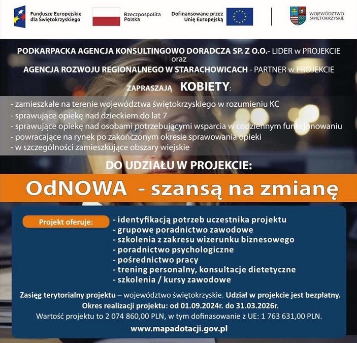 Zdjęcie artykułu Projekt „OdNOWA - szansą na zmianę"