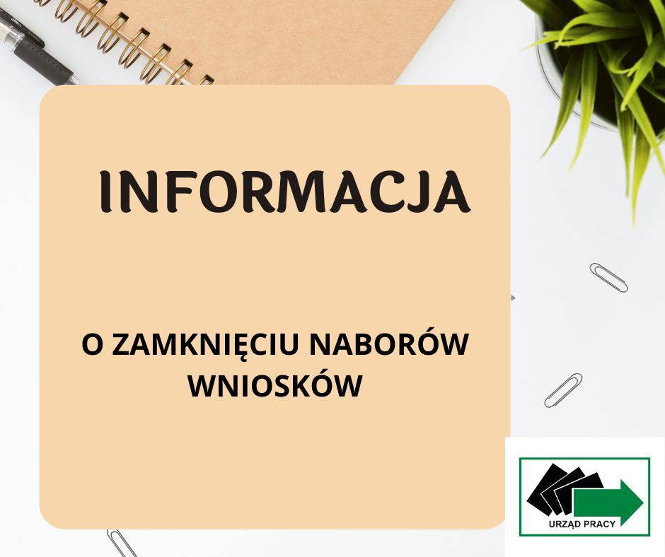 Zdjęcie artykułu Zakończenie przyjmowania wniosków o zawarcie umowy o zorganizowanie stażu