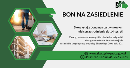 Zdjęcie artykułu Bony na zasiedlenie dla osób bezrobotnych do 30 roku życia - wznowienie naboru wniosków.